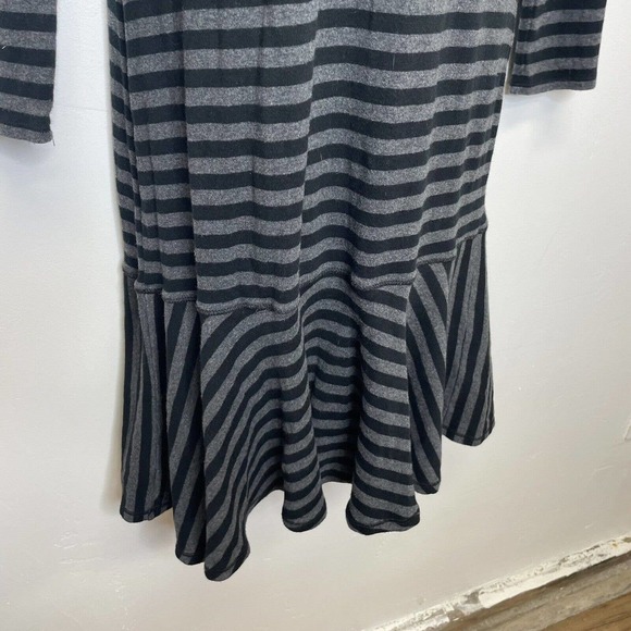 Lauren Ralph Lauren Striped Turtleneck Sweater Dress Women’s Medium Ruffle Hem - Picture 5 of 7